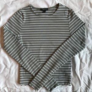Ribbed striped top